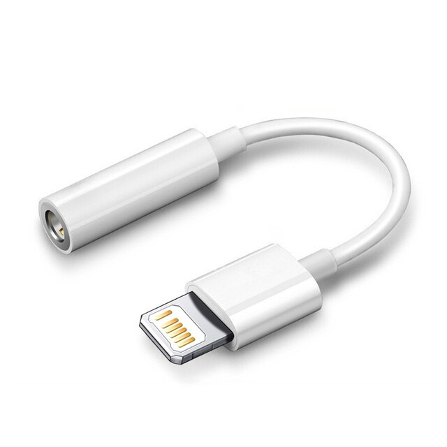 Original headphone adaptador for iphone 14 13 12 11 pro max mini aux audio splitter for ios lighting to 3.5mm adapter earphone