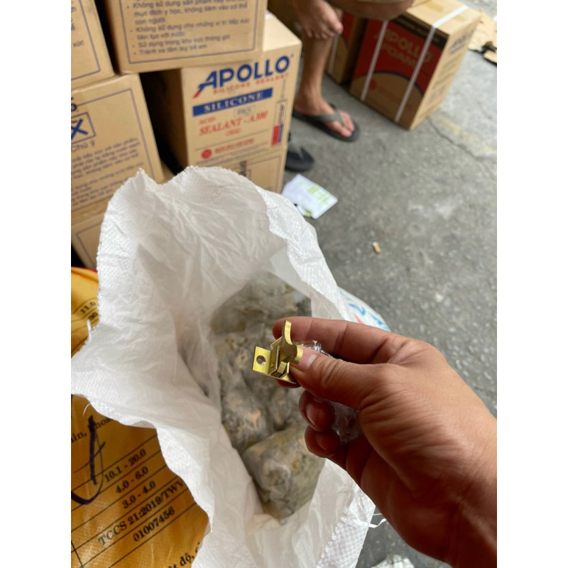 Chốt mỏ cò thau ( đồng), chốt cửa hình con chim