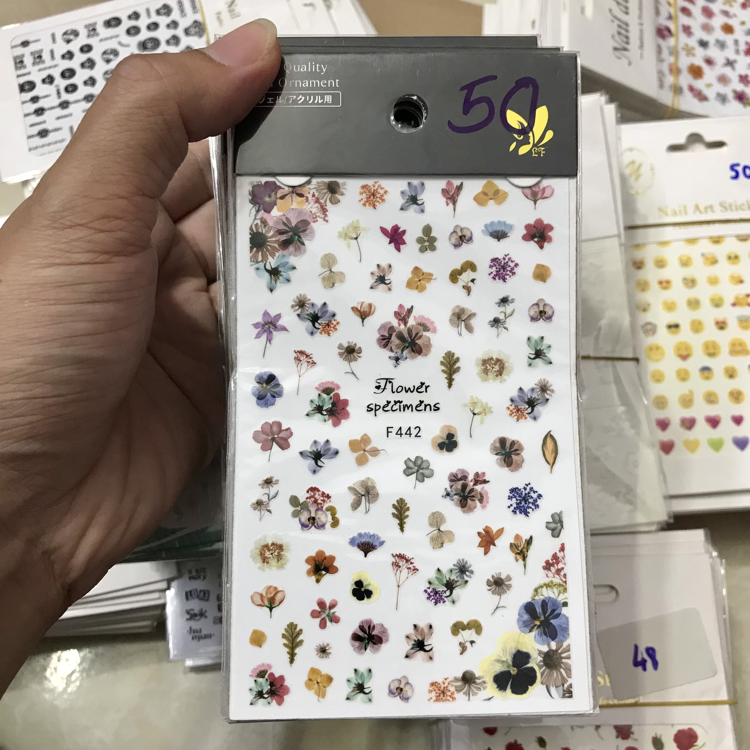 Hình dán Sticker trang trí móng tay Mini Nails