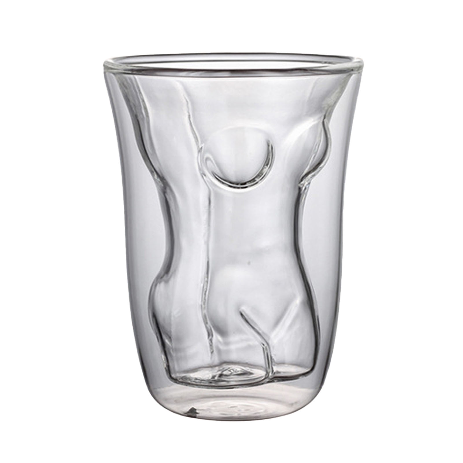 Beer Glass Body Shaped Simple Cleaning Glass Beer Cup for Party