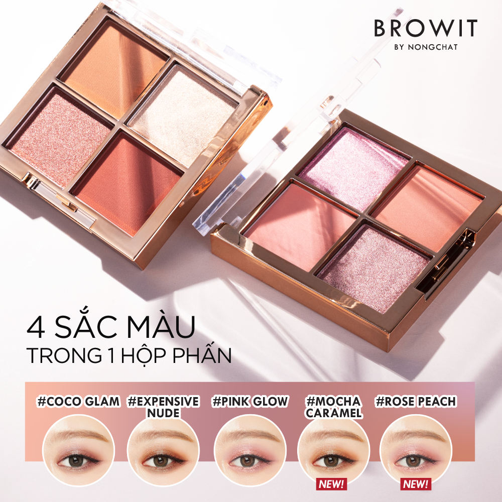 Bảng Phấn Mắt Browit Eyeshadow Palette 1g x 4Colors