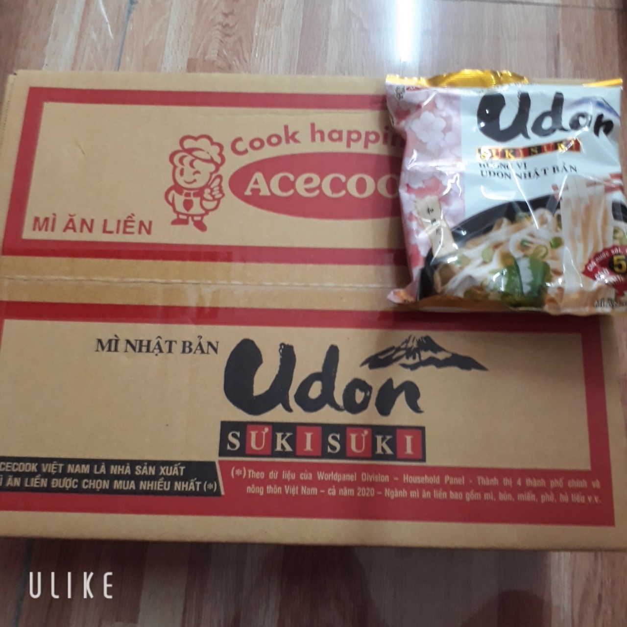 Thùng mì Udon nhật bản rong biển gồm 24 gói