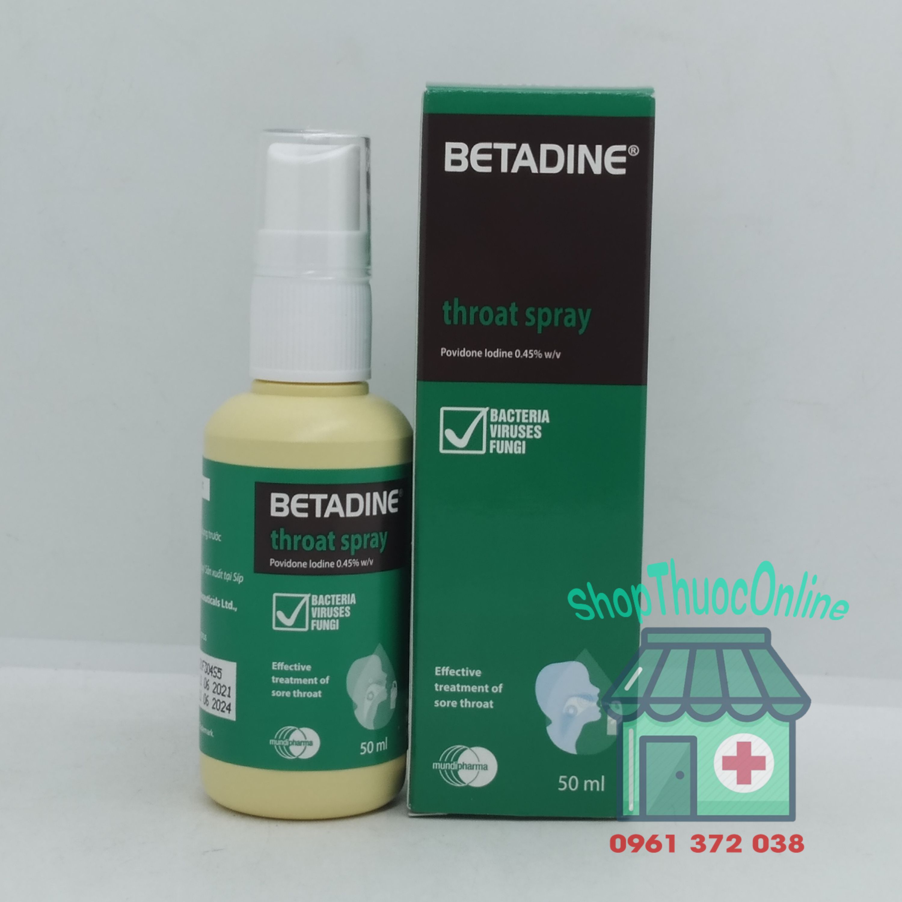 BETADINE chai xịt/súc họng