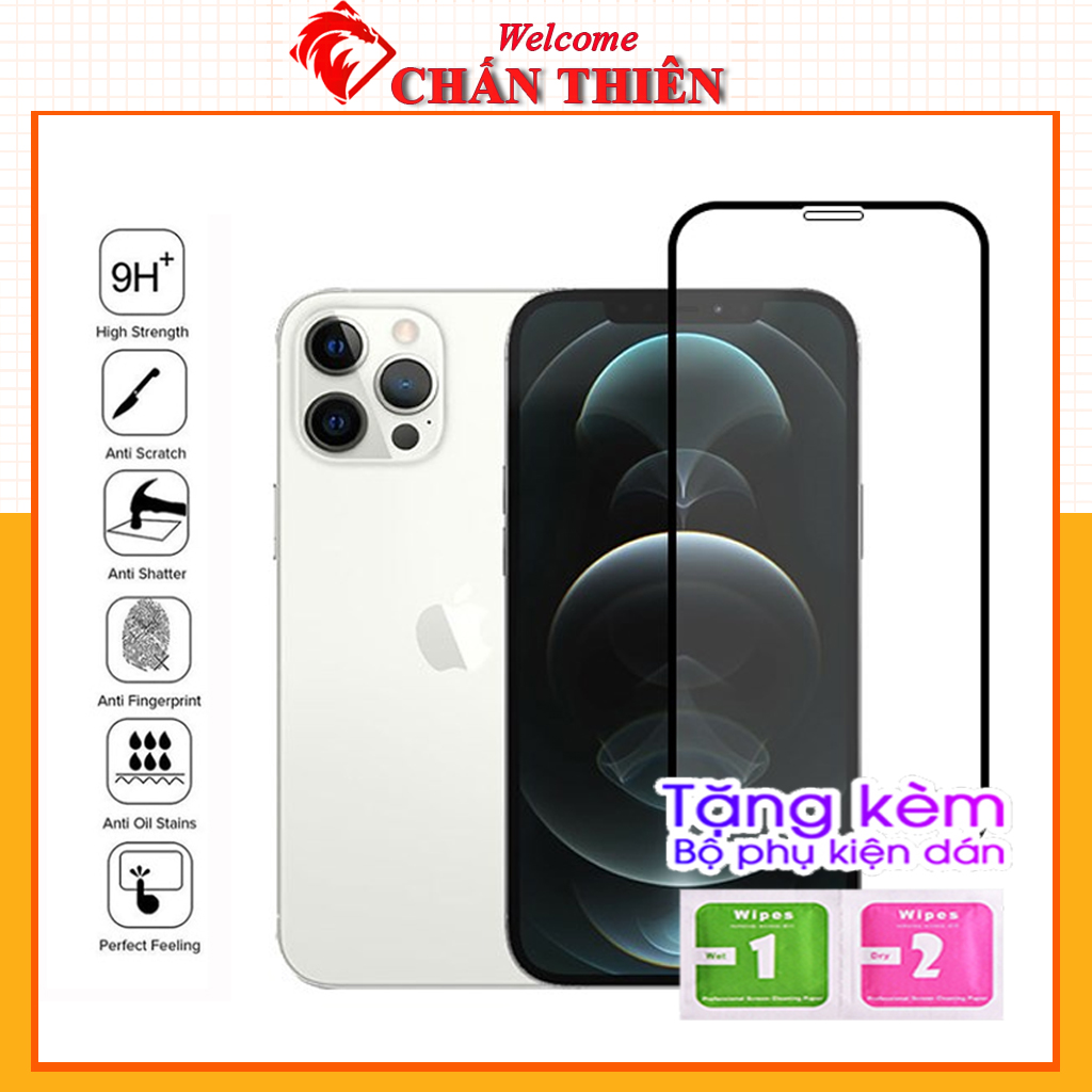 Kính cường lực Iphone full màn hình 15 15Plus 15Pro 15Promax 14 Pro max 14 Plus 6 6S 7 8 Plus X XR XS XSM 11 11PRO 11PROMAX 12 12MINI 12PRO 12PROMAX 13 13MINI 13PRO 13PROMAX Độ cứng 9h bảo vệ điện thoại