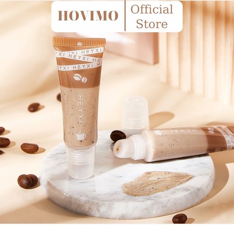 Tẩy da chết tế bào chết môi Heyxi Cafe CoffeeMoisturizing Lip Scrub dưỡng ẩm và căng bóng môi tẩy da chết môi