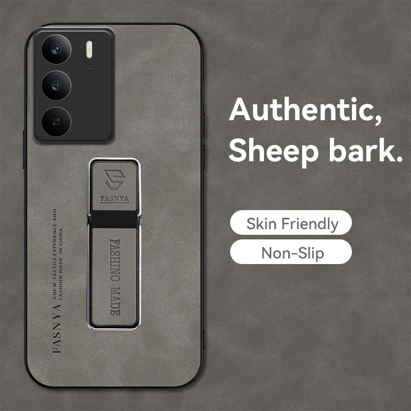 Phone case For Realme C75X Case Back cover Fluff Hard Cortex Plush Cover with Soft Frame Anti-knock stand Holder For Realme C75 Cover cases.