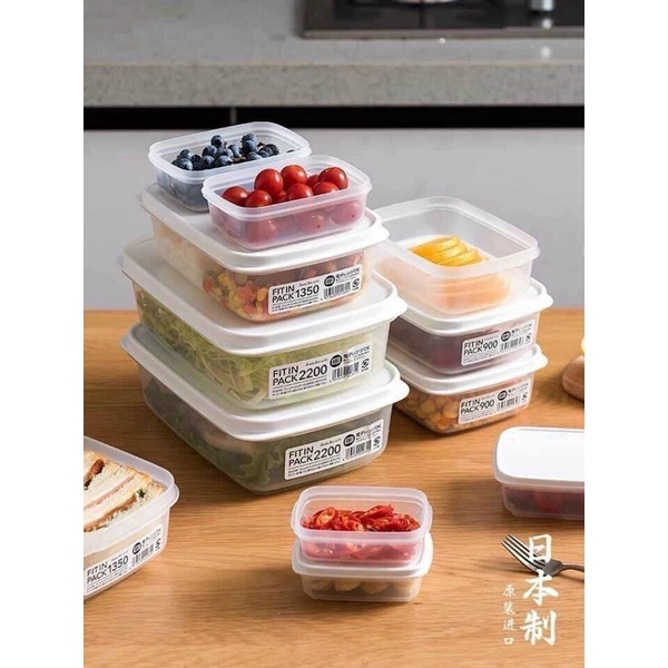 Set Hộp thực phẩm nắp dẻo Sanada Nhật Bản (Set 3 hộp 300ml, Set 2 hộp 600ml) dùng được trong...