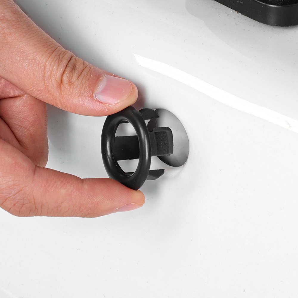 1/4pcs Wash Basin Overflow Hole Decorative Ring Plastic Overflow Ring Kitchen Bathroom Sink Bathtub Accessories