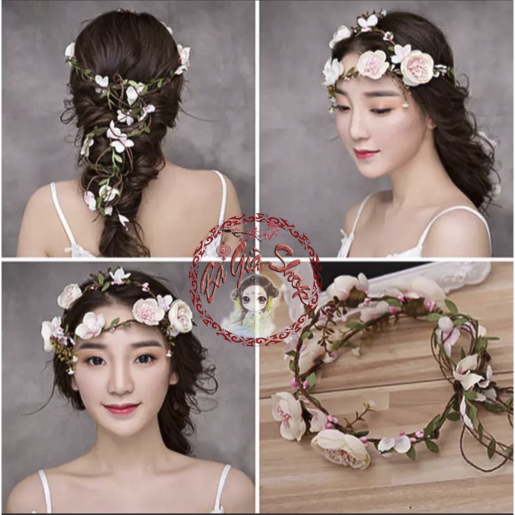 Nhiều mẫu hoa cài tóc phụ kiện cô dâu