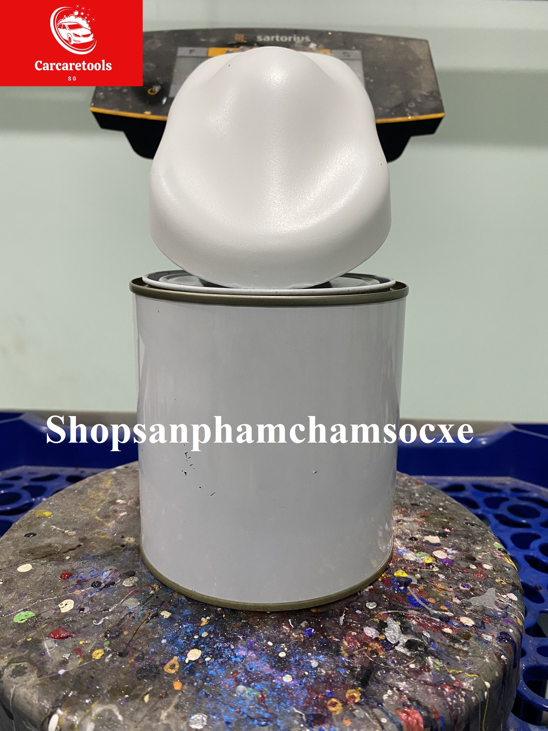 Trắng mờ nhựa nhám lon 1kg - Sơn mờ 2k