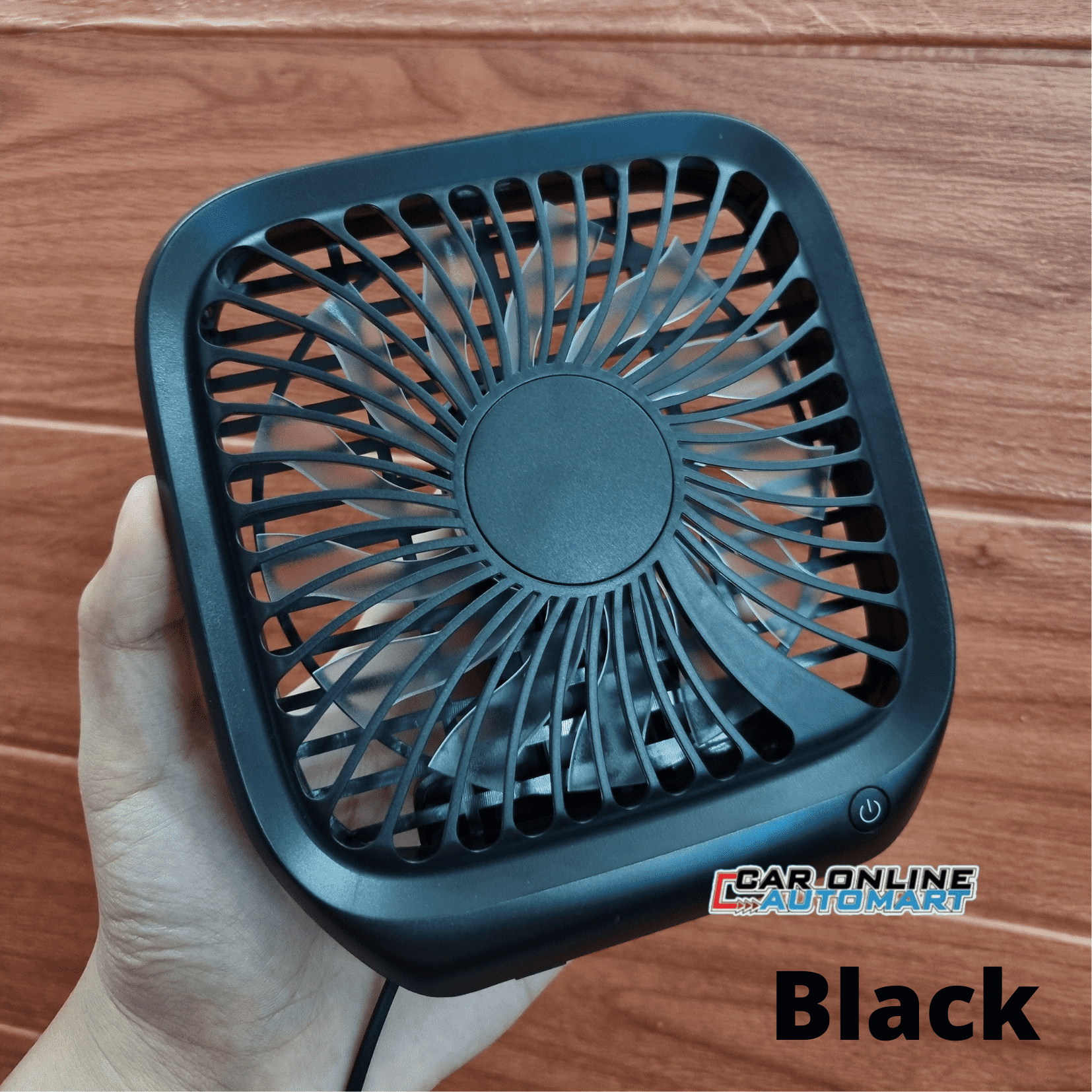 Ready Stock Black White Car Back Seat Foldable Mini USB Fan Headrest