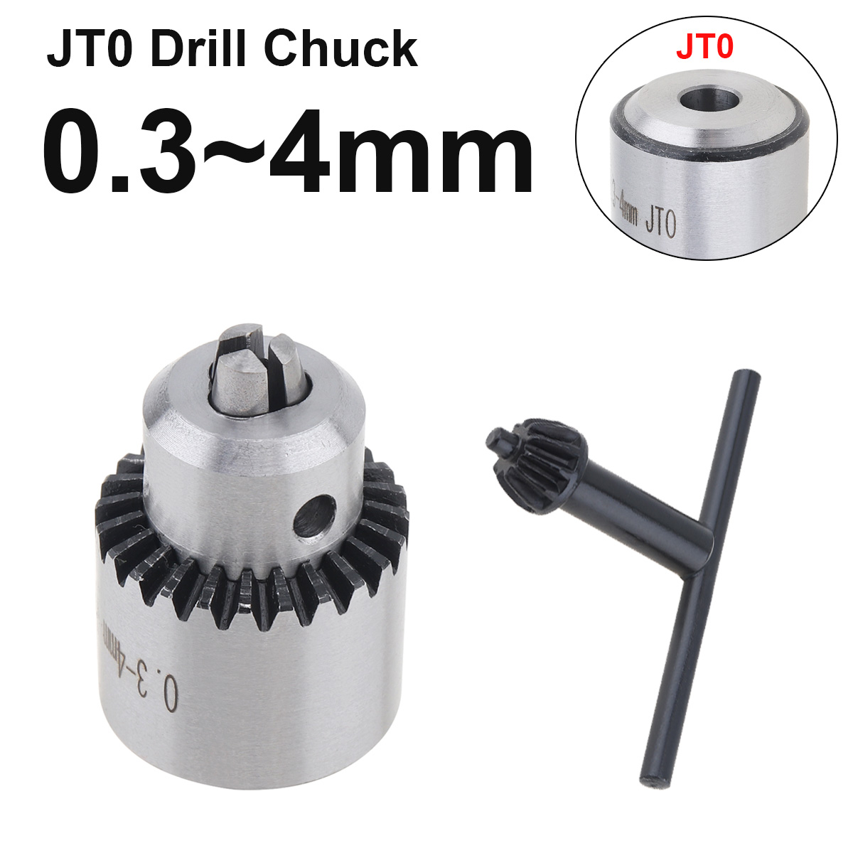 Drill chuck with key 6mm-13mm quick change impact driver conversion tool electric drill tool parts 3/8 1/2 b10 / b12 / jt0