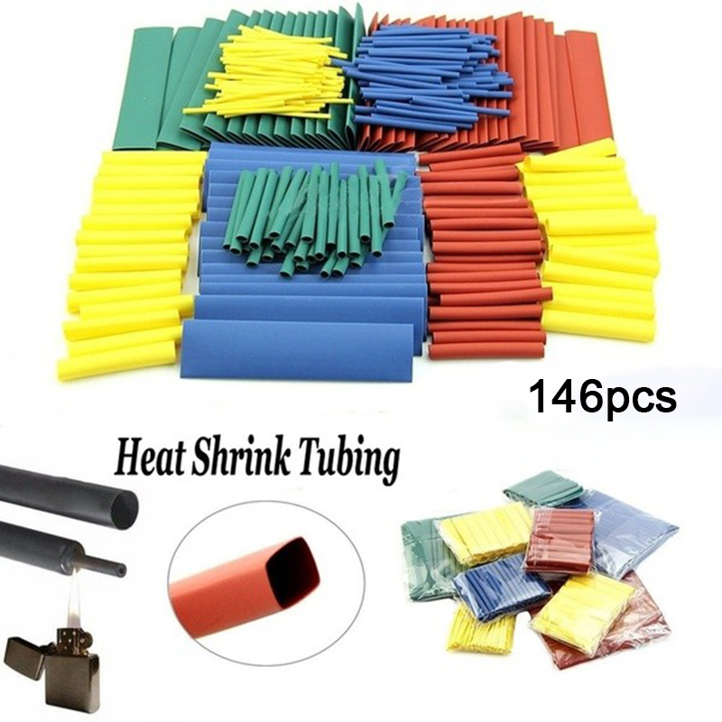 OUFEN1 164 cái ống co nhiệt ống co nhiệt Bộ ống bọc cáp dây cách điện