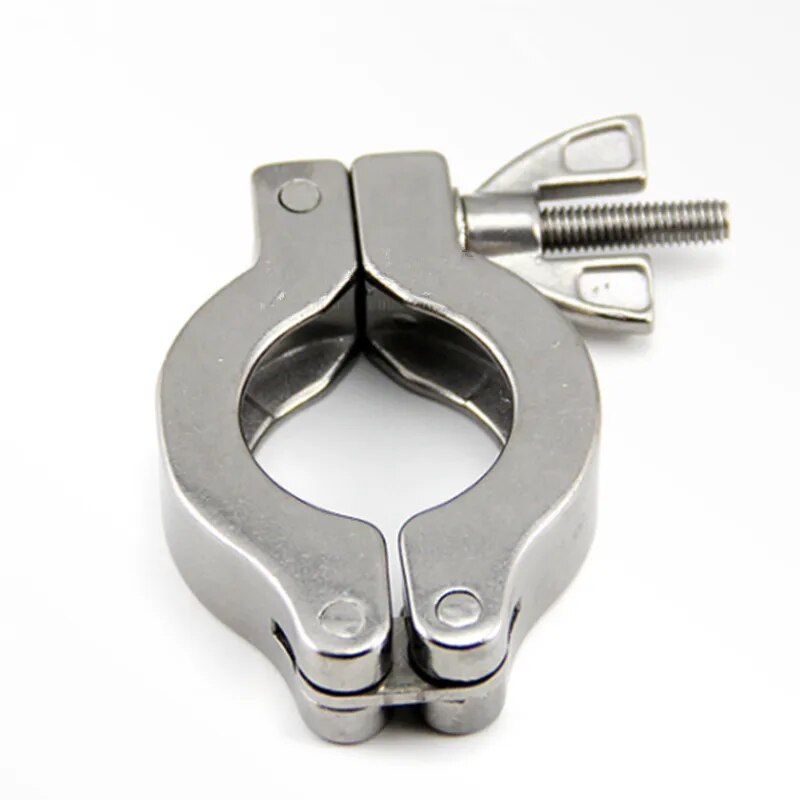 Vacuum Clamp 304 Stainless Steel Clamp KF16/10/25/40/50 Aluminum Alloy Quick Installation Clamp Fluorine Ruer Bracket