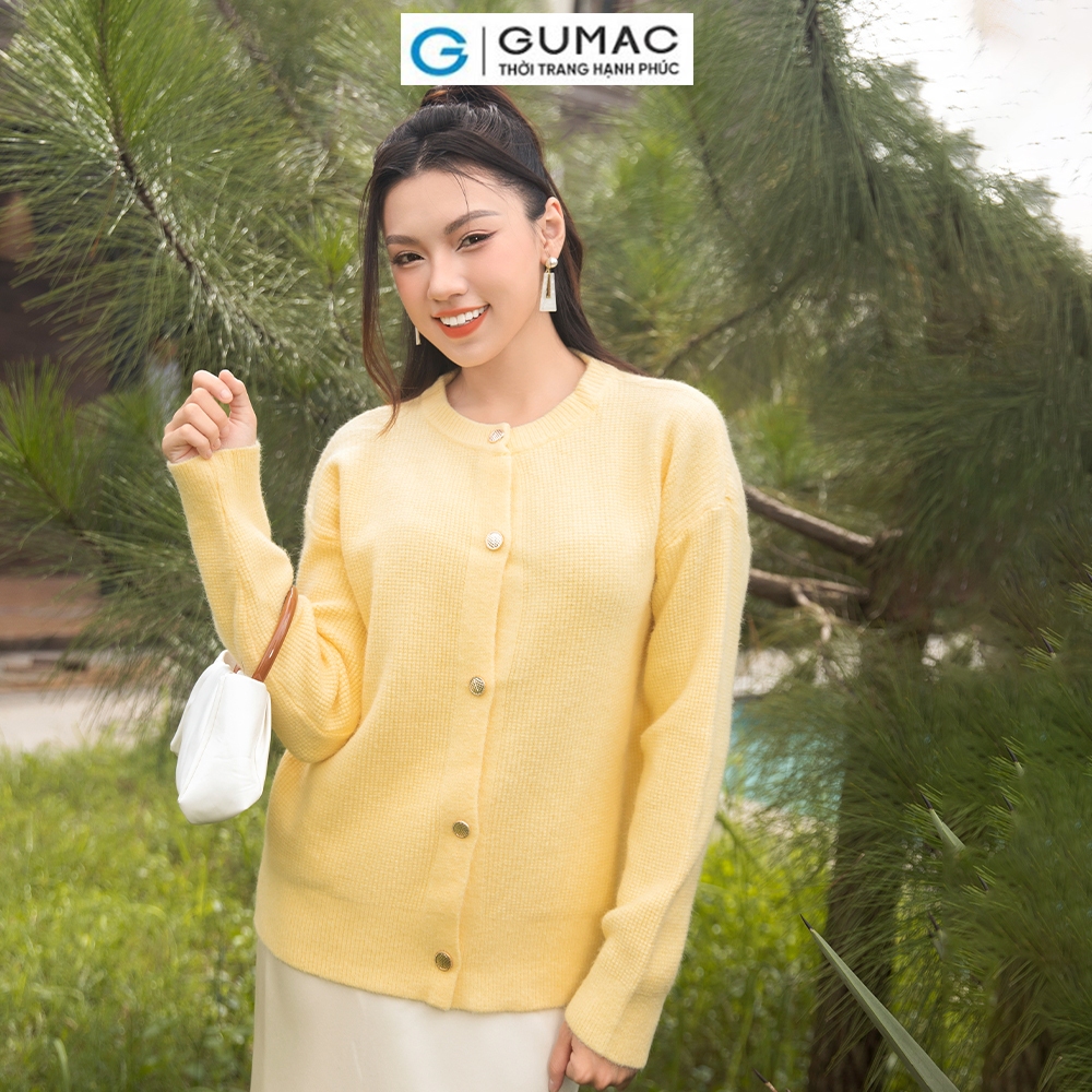 [10.10 - 12.10 |Voucher 8-15%] Áo khoác len cổ tròn AD11048 thời trang GUMAC
