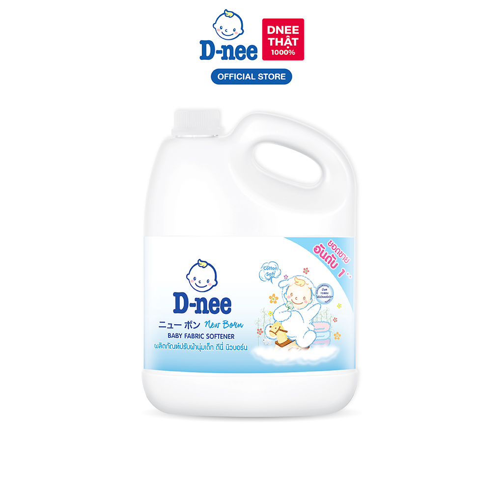 Nước giặt quần áo d-nee lively 3000 ml - bright & white + nước xả vải d - ảnh sản phẩm 4
