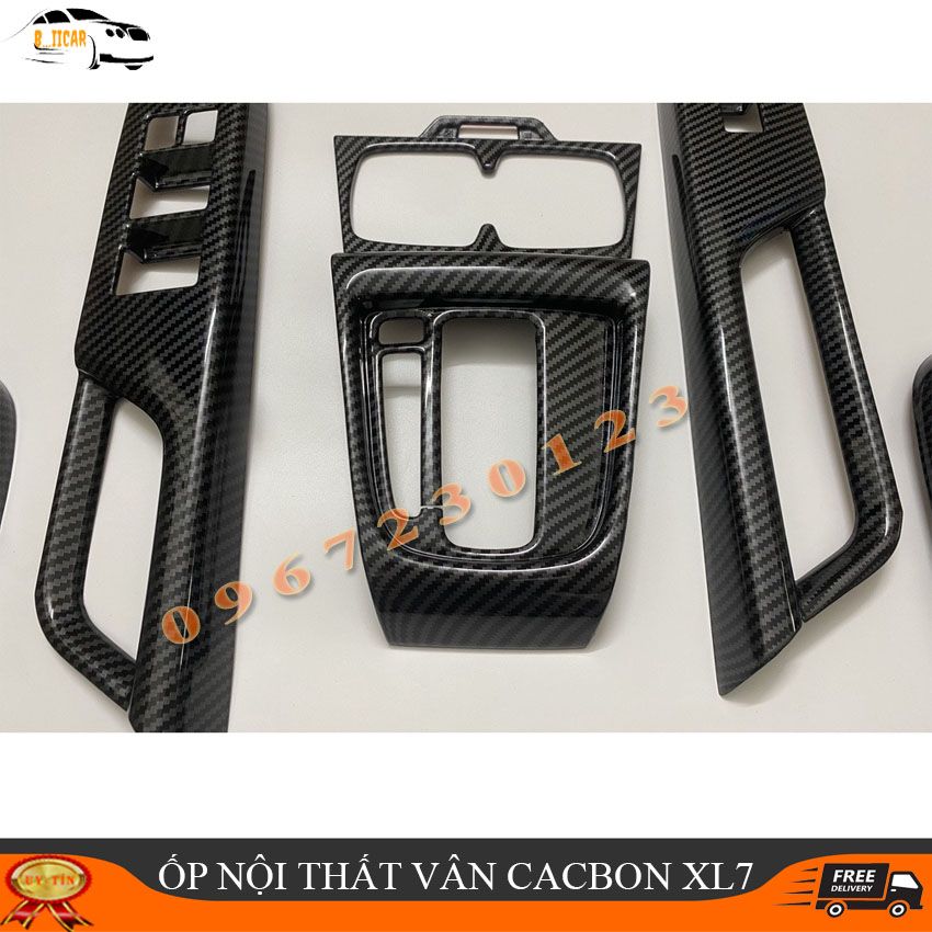 ỐP NỘI THẤT SUZUKI XL7 , VÂN CARBON CAO CẤP