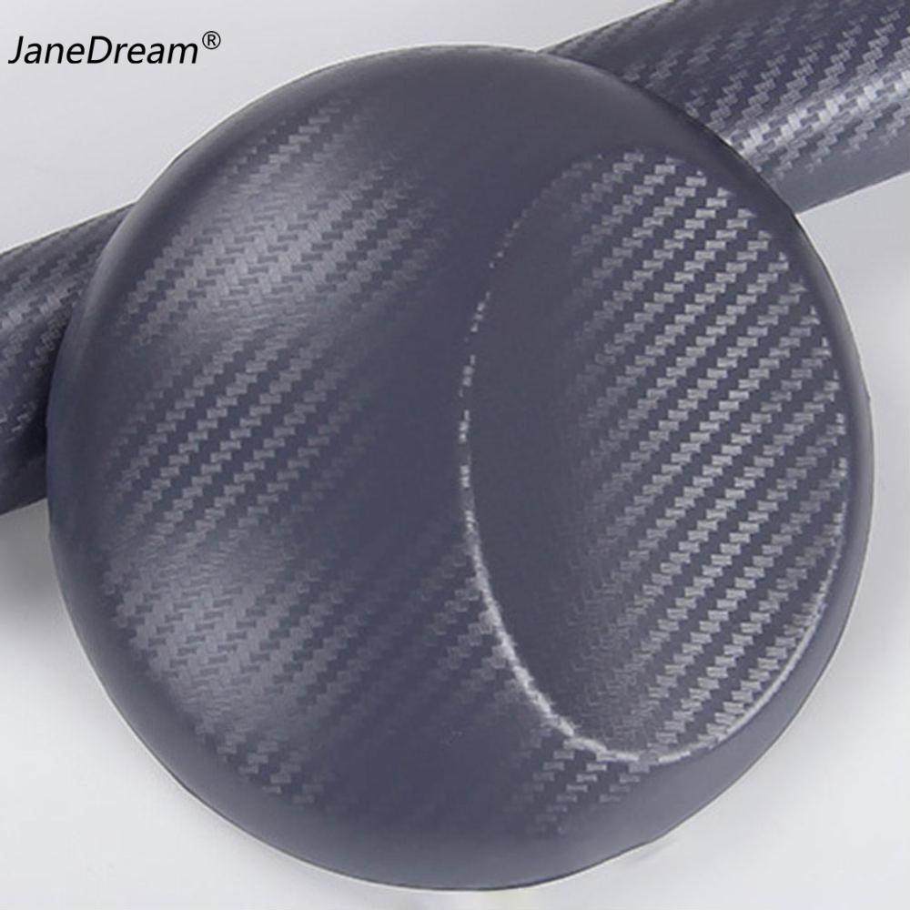 JaneDream Optional Color 4 x50  10x127cm 3D Texture CARBON Fiber Wrap Vinyl Decal Car Auto Sticker Sheet