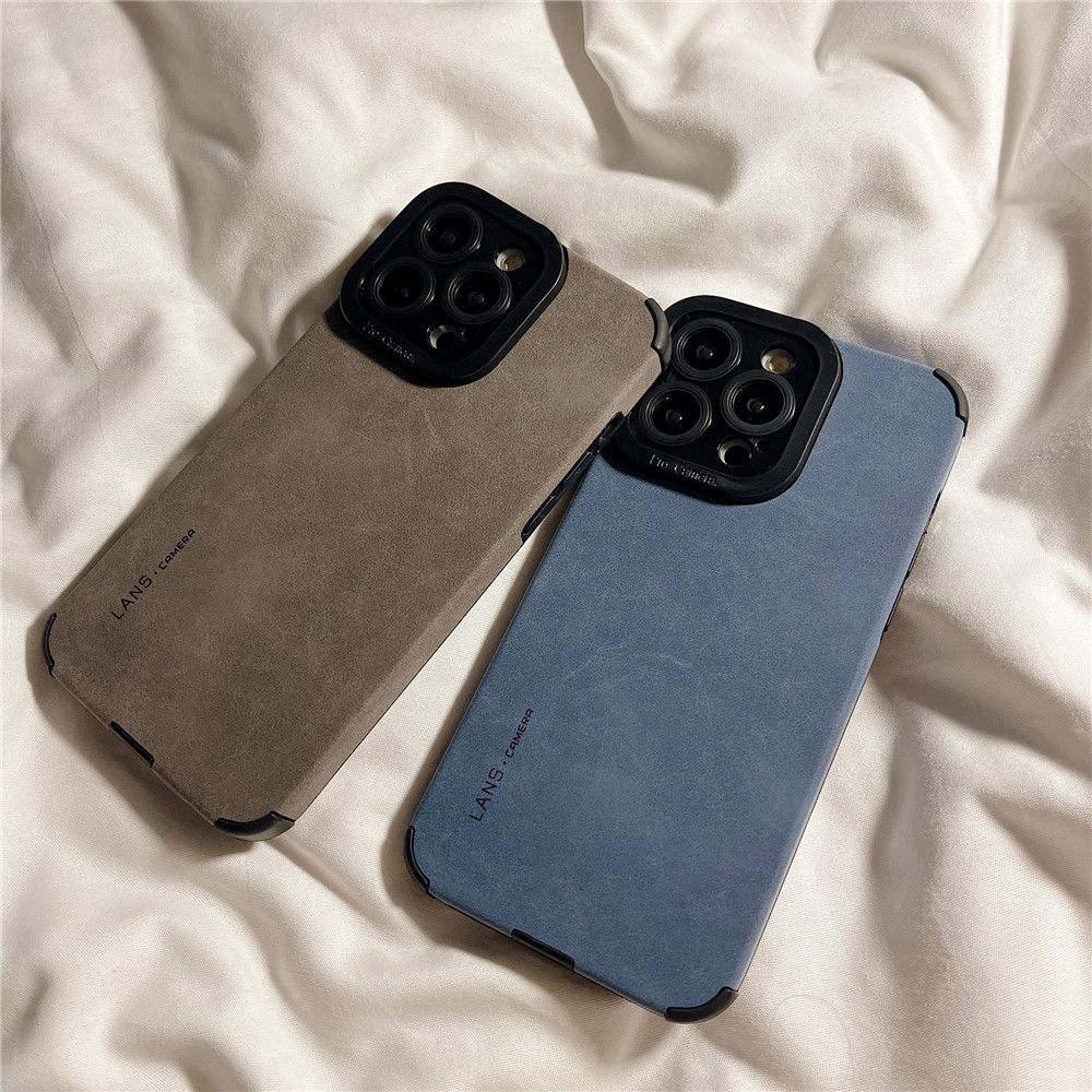 PU Soft Case for IPhone 11 12 13 14 15 Pro Max Casing Solid Color Simple English Soft Silicone Back Cover for IPhone 6 7 8 Plus XR XS Max Shell Lens Protection 14 15 Plus Shockproof Phone Case
