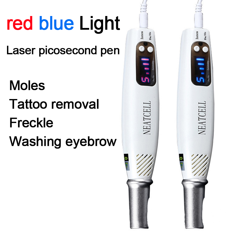 WellGroom Picosecond Laser Pen Blue Red Light Therapy Remover hine Skin Care Device_voghion.com