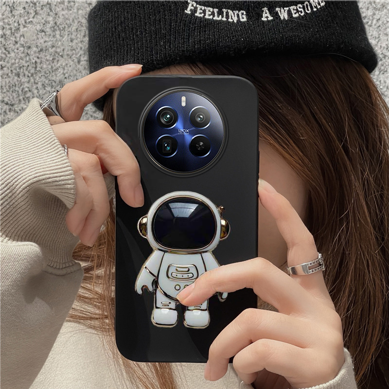 New Phone case Realme 13 Pro+ Back cover Fashionable Cartoon Astronaut Stand dustproof Smooth For Realme13 Pro case. 