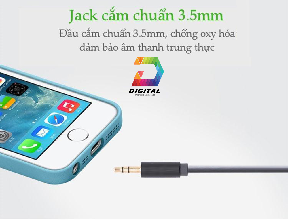 Cáp Âm Thanh 2 Đầu 3.5mm Dài 1,5 Mét