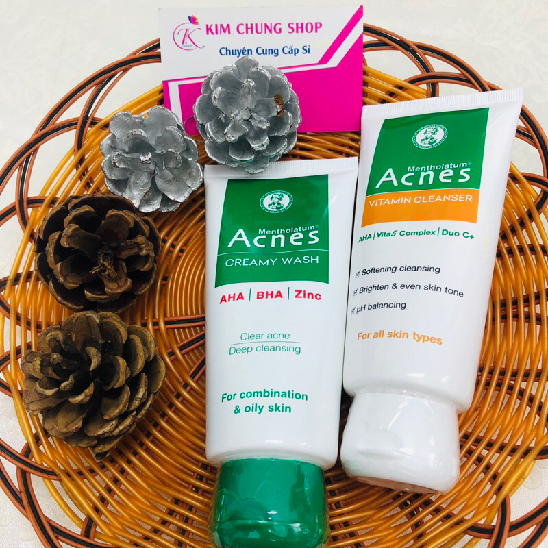 Sữa rửa mặt Acnes ngừa mụn, sạch nhờn, sáng da (50g, 100g)