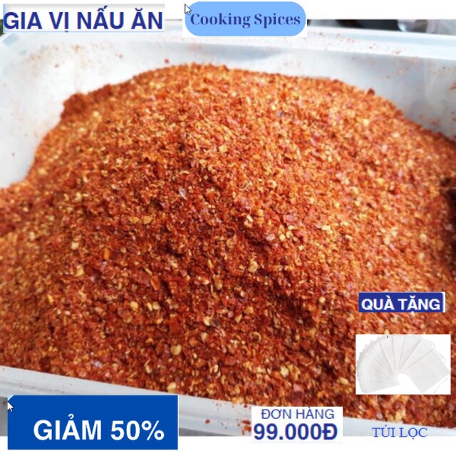 Bột ớt ta nguyên chất cay thơm nồng 100gr