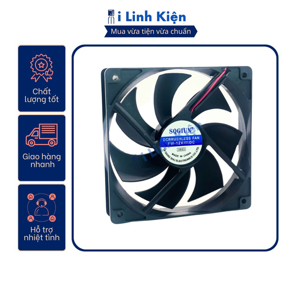 Quạt tản nhiệt 12V đầy đủ các kích thước