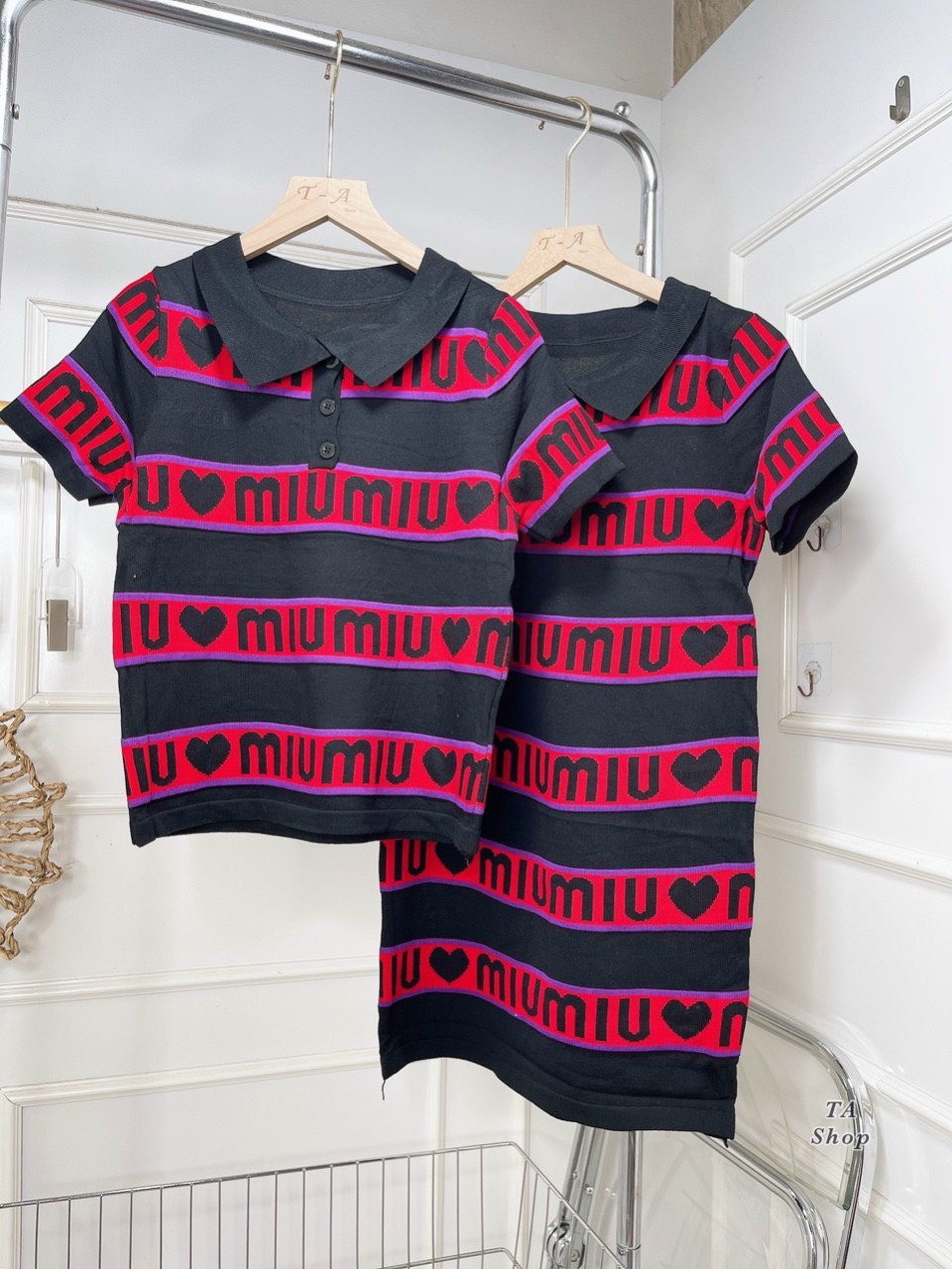 Váy len mongtoghi suông cổ đức miumiu cực hot