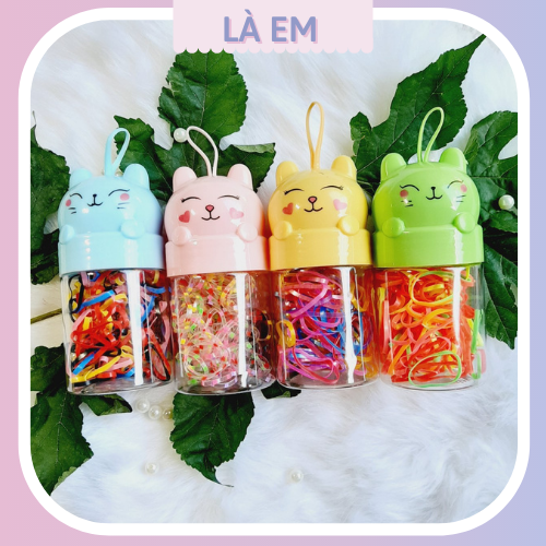 Dây thun cột tóc,Thun cột tóc,màu kẹo ngọt cho bé yêu (ảnh shop tự chụp)