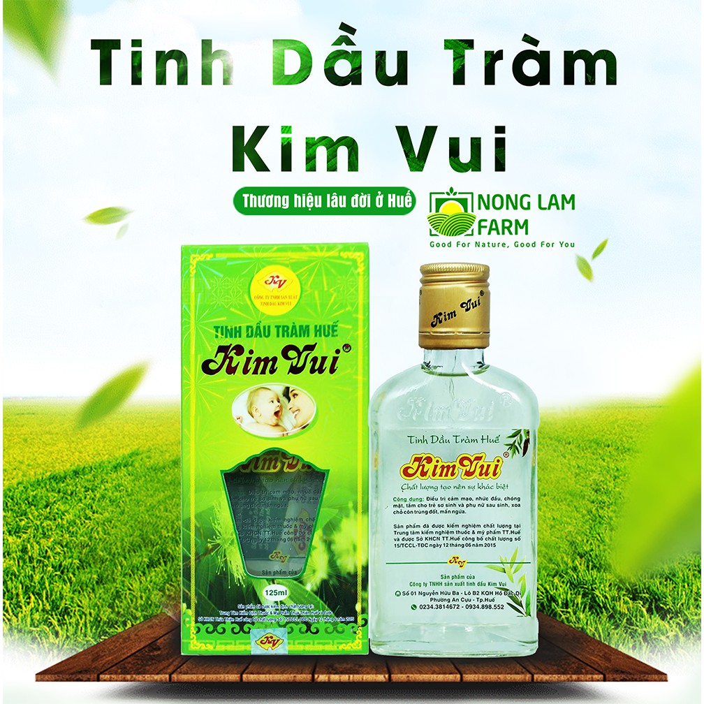 Tinh dầu tràm huế,dầu tràm nguyên chất kim vui-125ml