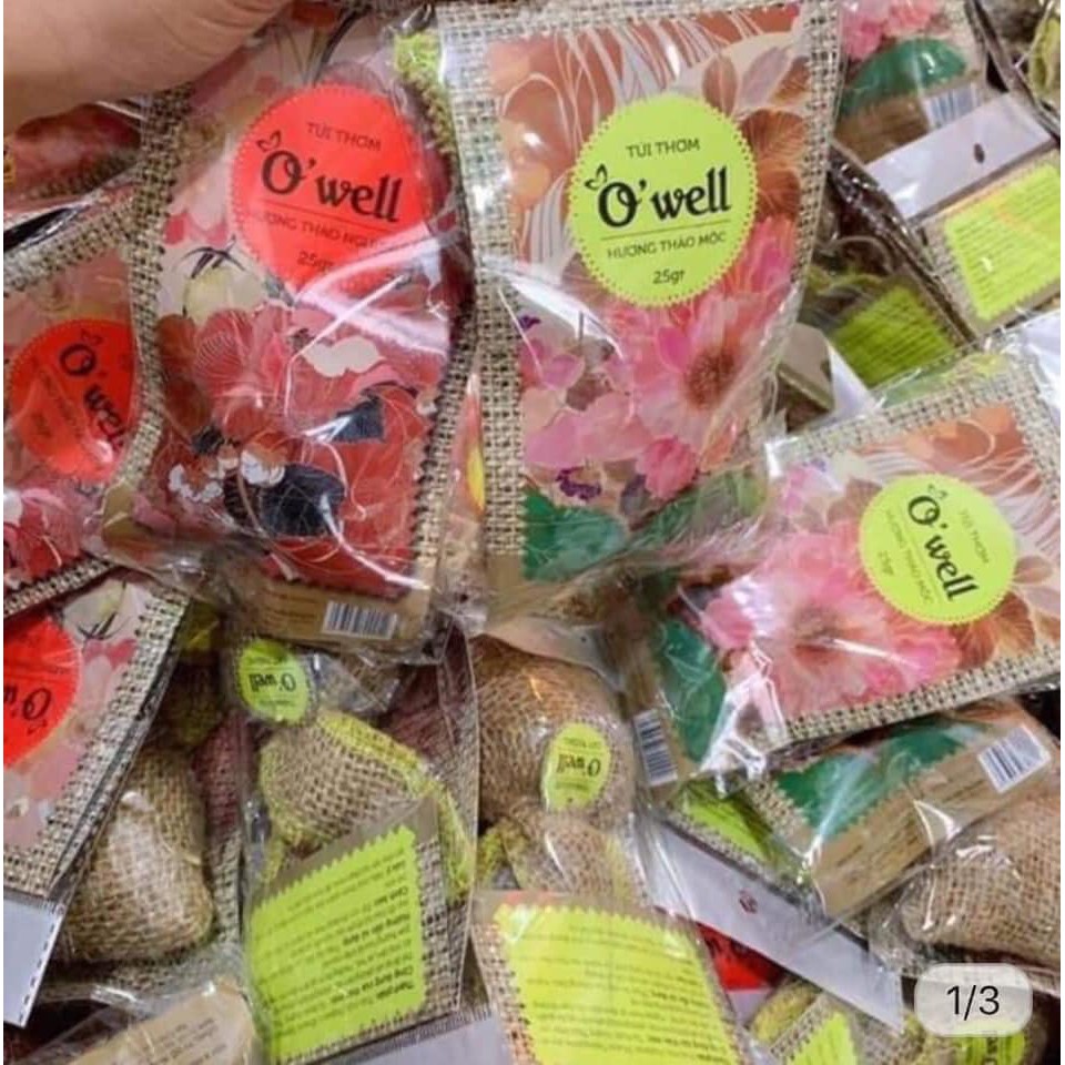 Túi thơm Owell thảo mộc, thảo nguyên, cà phê cực thơm.