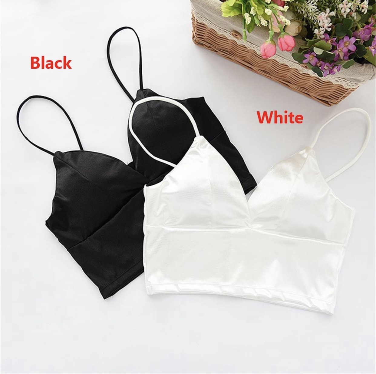Áo Bra Satin Phi Lụa 2 Dây Sexy