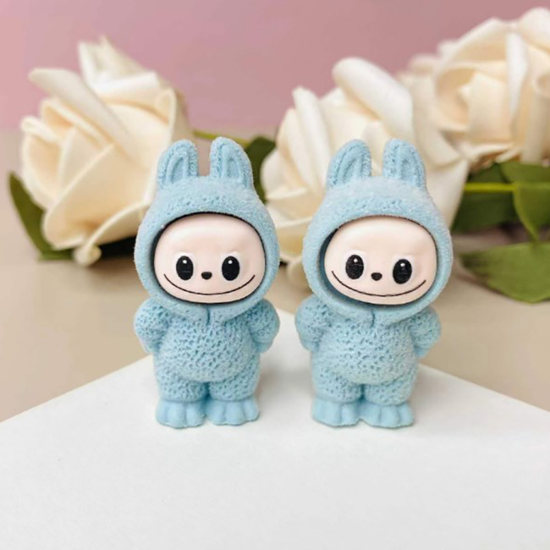 Labubu The Monsters Exciting Cardiac Macarone Statue Model Doll Kid Toy Gifts New Labubu Surprise Gift YUNSHUO