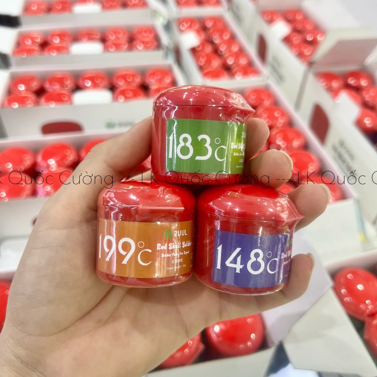 Chì làm chân ic 2UUL 148-183-199 độ, hủ 50gr (sửa điện thoại, điện tử)