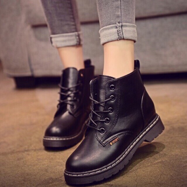 Boot cổ cao A86 da thật (Xả hàng, hàng có lỗi nhẹ)