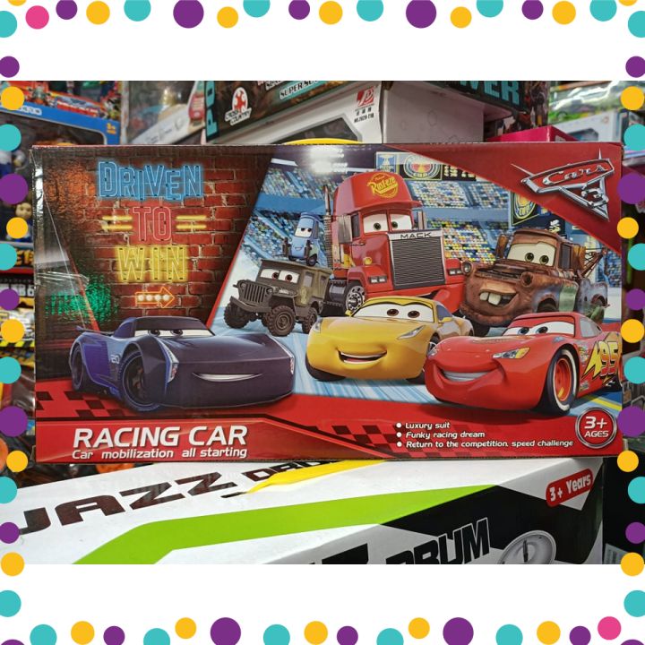 Bộ đồ chơi xe tải Lightning mcqueen bánh đà (919-115)