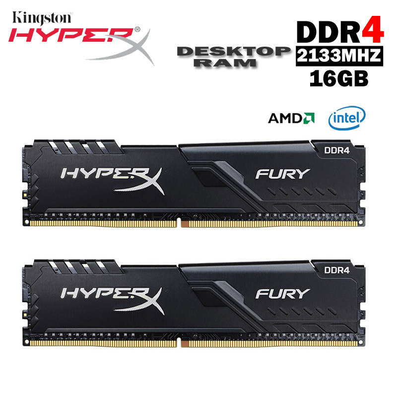 Kingston HyperX Fury RAM DDR4 32GB(16GBX2) 16GB(8GBX2) 2133/2400