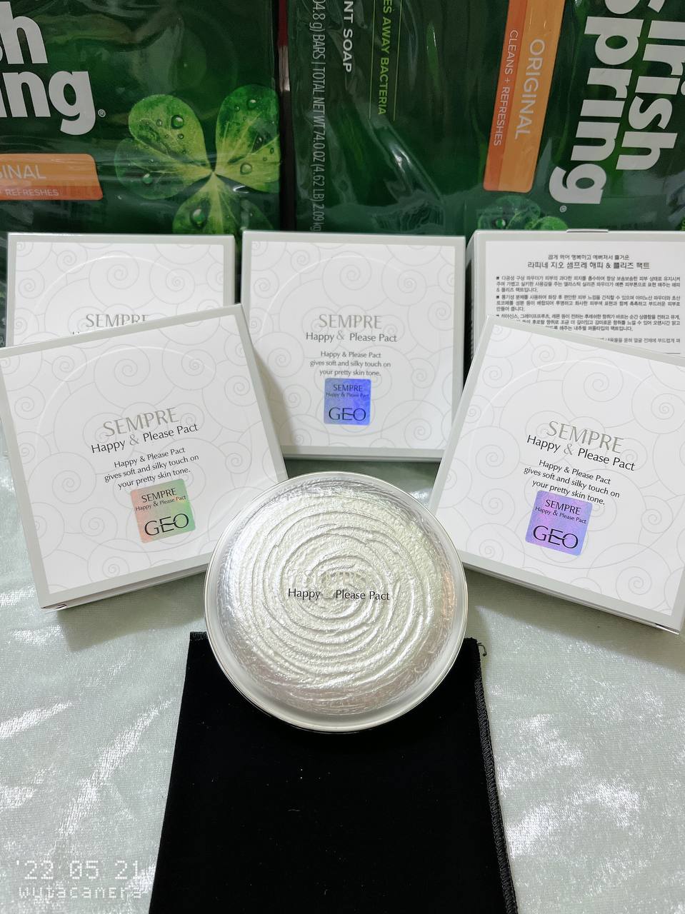 Phấn Phủ Geo Trắng Hàn Quốc KIỀM DẦU