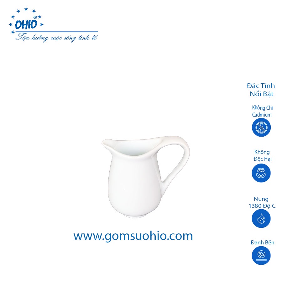 Bình Sữa  Sứ Trắng OHIO