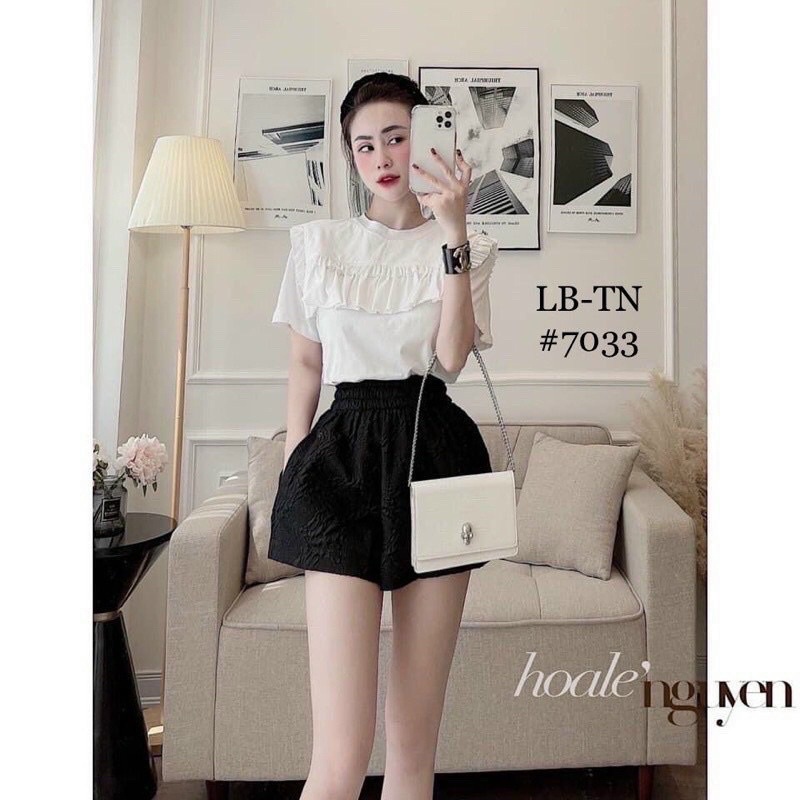 Quần sooc phồng Bigsize vân hoa nổi (60-90kg) MS89