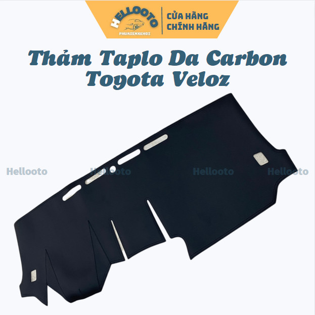 Thảm Taplo Da Carbon Xe Toyota Veloz 2022 2023 Cao Cấp đế có chống trượt, bảo vệ che nắng taplo tốt