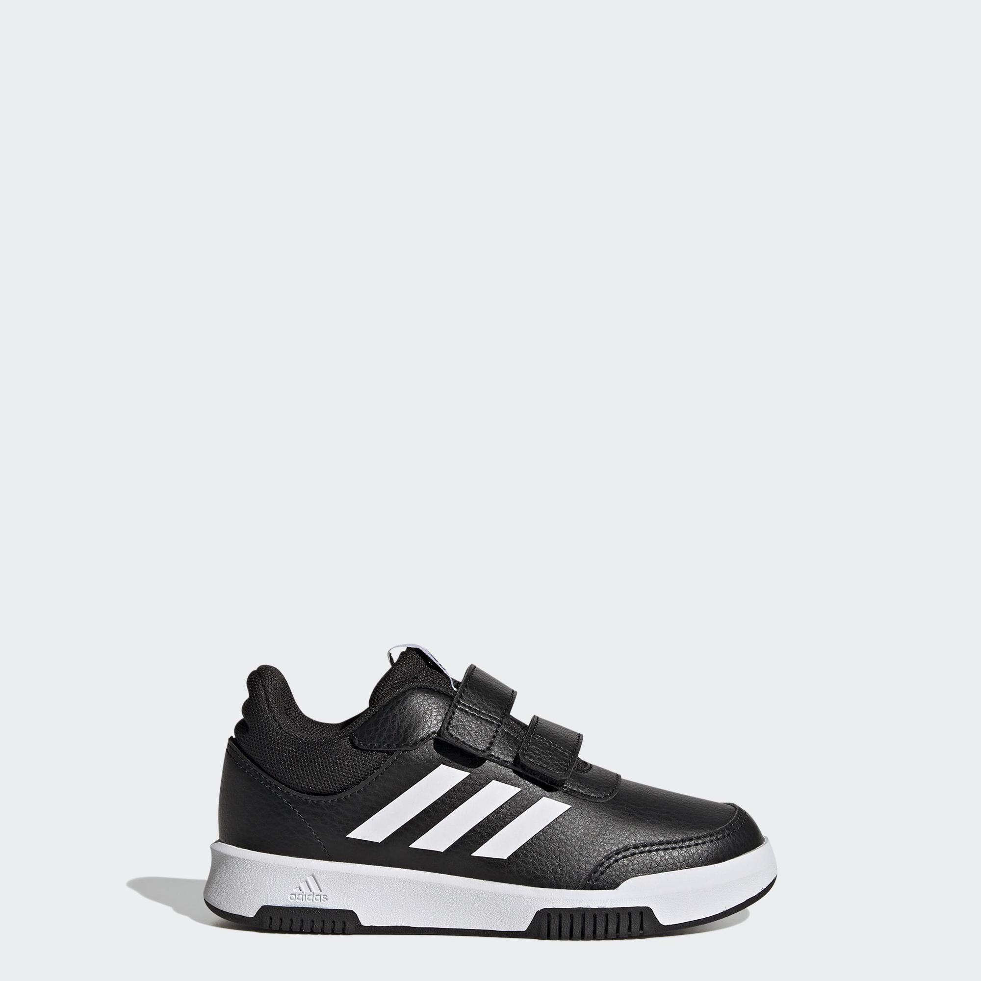Adidas chạy giày tensaur có quai dán trẻ em đen gw6440