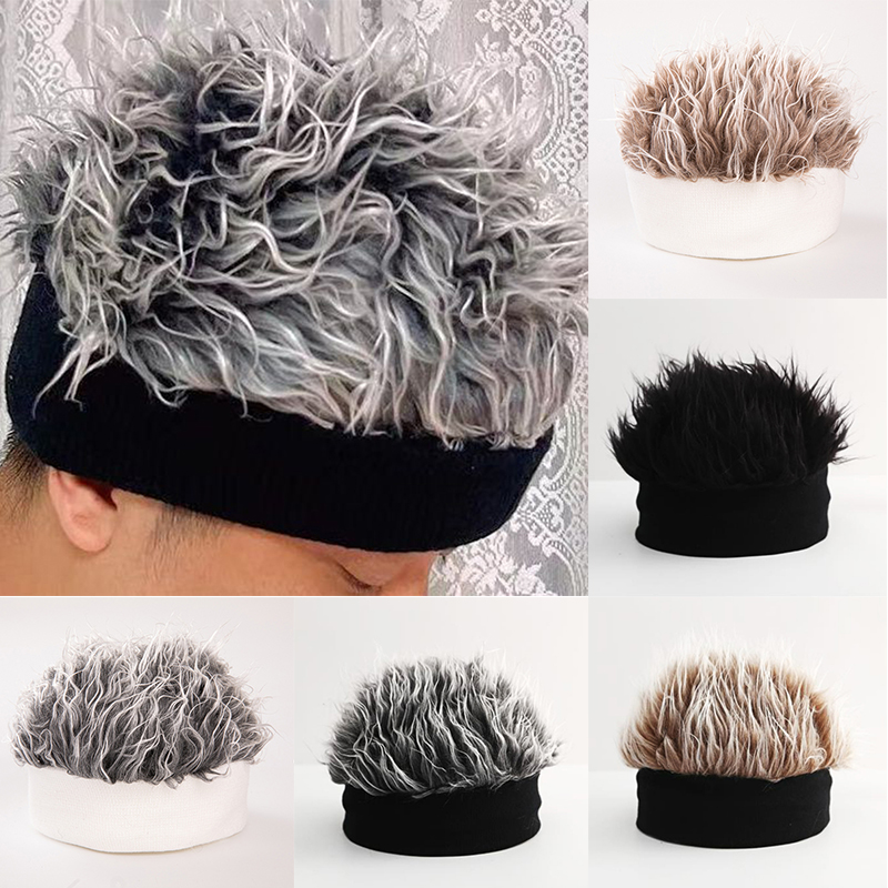 Creative%20Wig%20Hat%20Funny%20Short%20Hair%20Caps%20For%20Women%20Men%20Novelty%20Street%20Hip%20Hop%20Beanie%20Hat%20Spiked%20Fake%20Hair%20Funny%20Retro%20Caps%20-%20Image%203