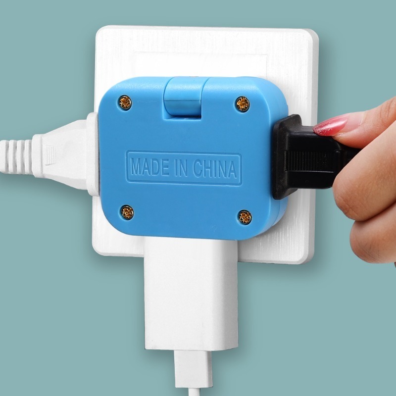 Rắc cắm Châu Âu 3 tụ AC điện 180 ° xoay Bộ chuyển đổi ổ cắm 1 chuyển đổi 3 mở rộng ổ cắm điện nhiều phích cắm ổ cắm Bộ chuyển đổi điện xoay chiều