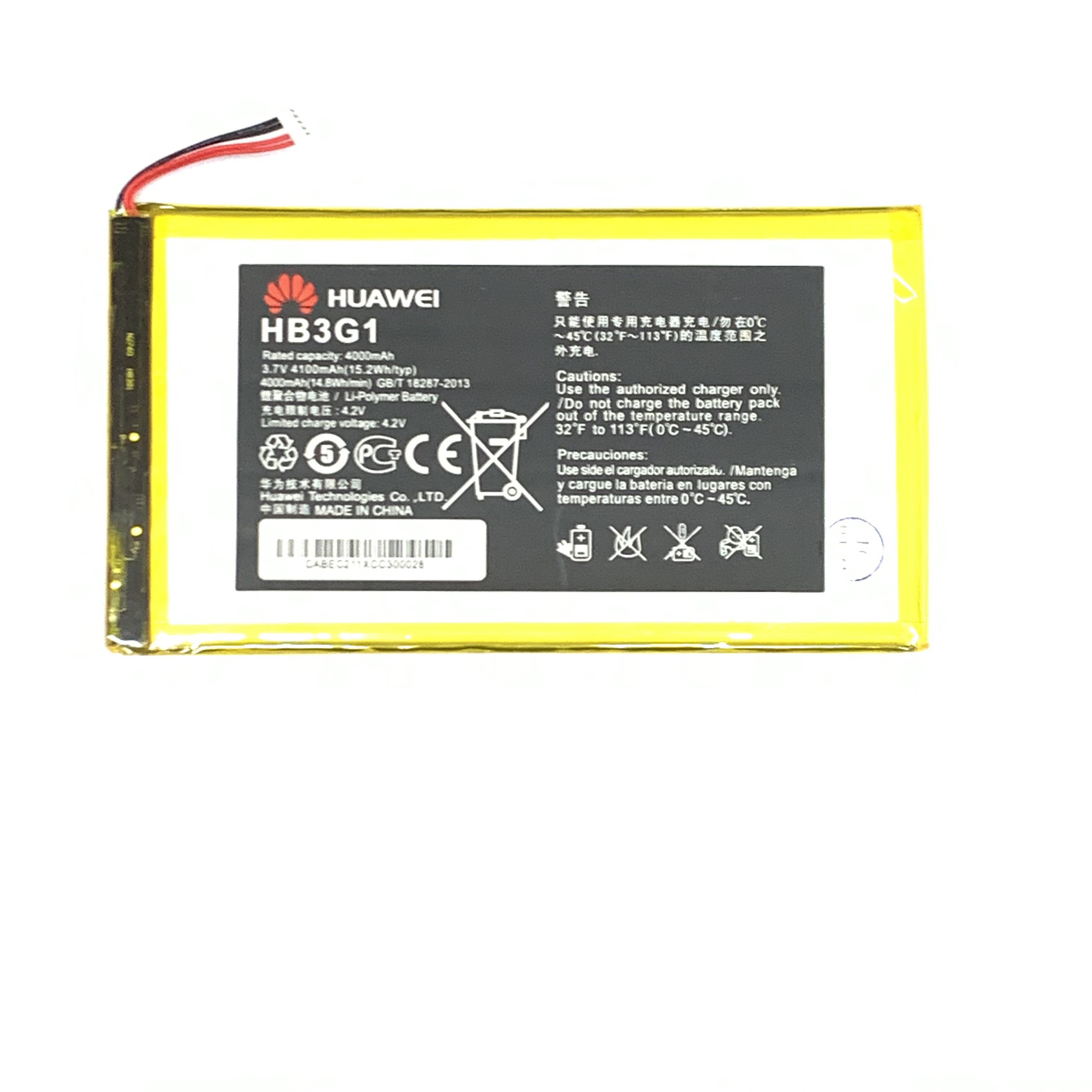 Pin huawei mediapad t1 7.0 zin new 4000mah - bảo hành 3 tháng