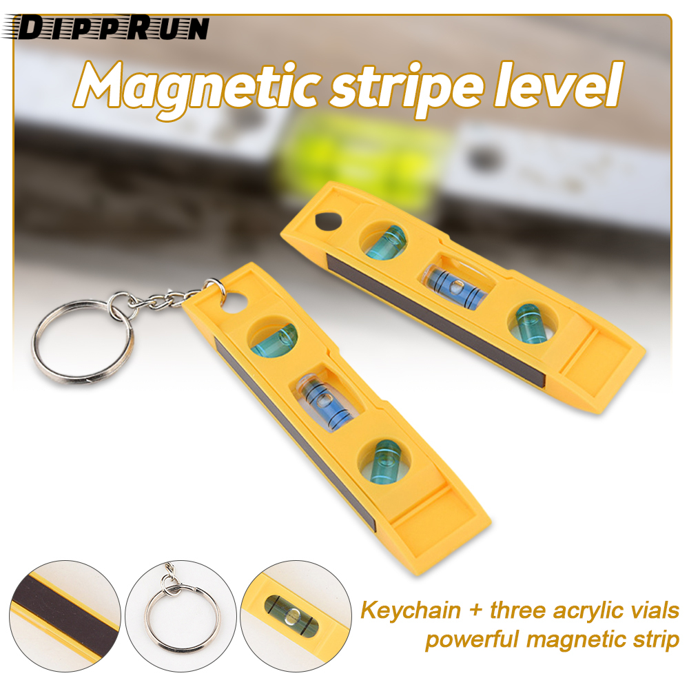 Dipprun m-agnetic thước thủy tinh Thần Cấp 3 ống bọt nước Ngư Lôi cấp độ từ tính Bong Bóng Công cụ đo