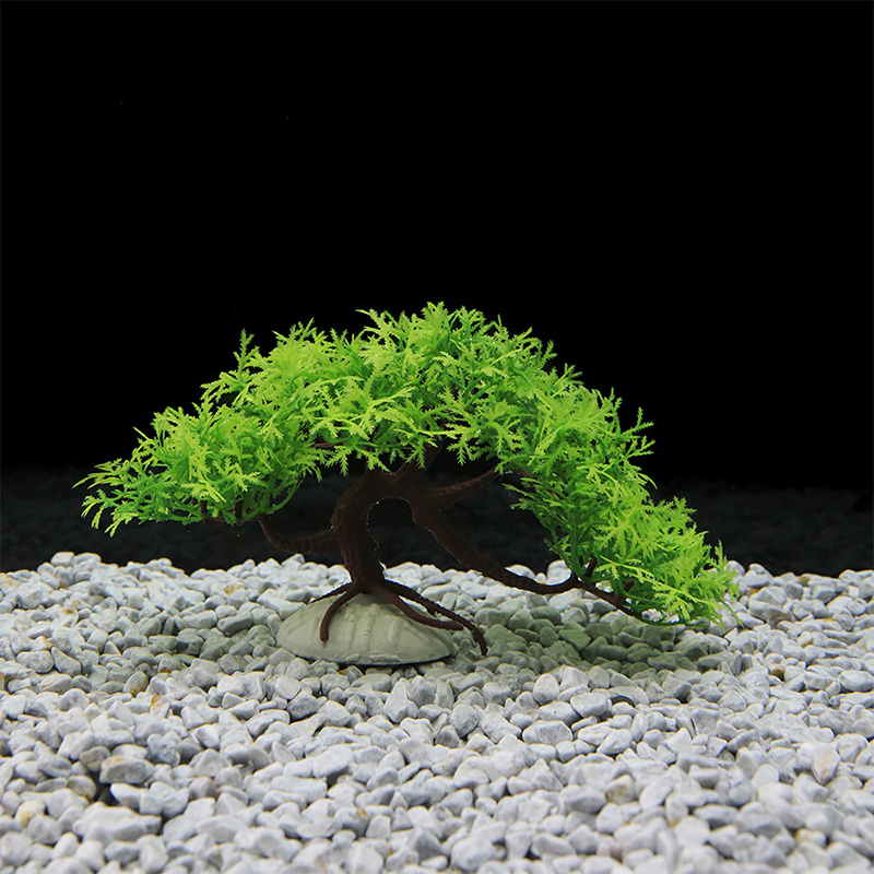 Fake Tree Tank Fish Tank Decoration Ornaments Simulated Pine Fake Trees Plants ...