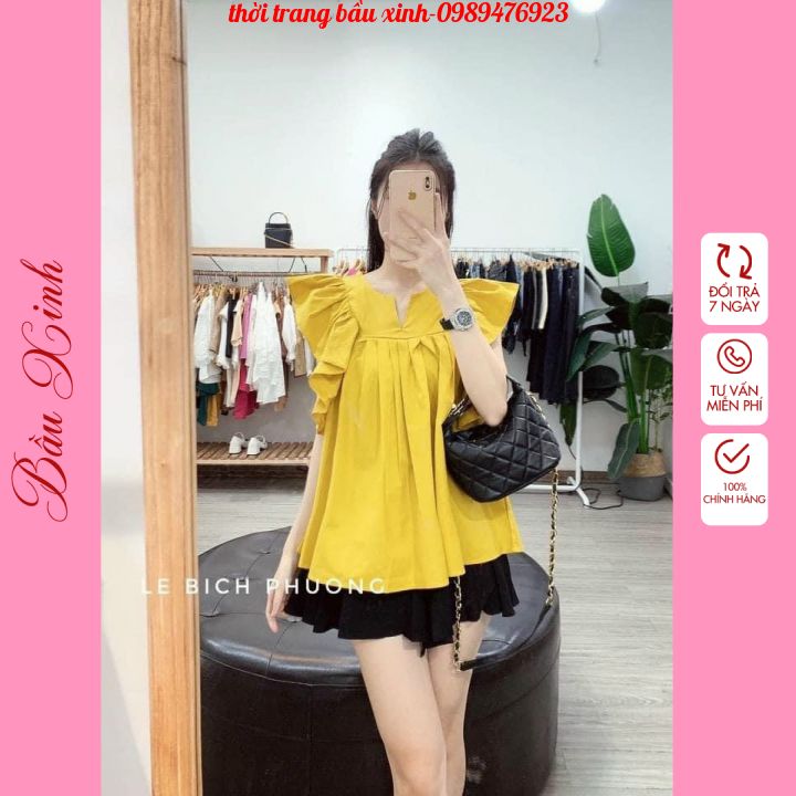 Áo bầu thời trang công sở